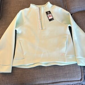 UNDER ARMOUR 3/4 zip sweatshirt with pockets